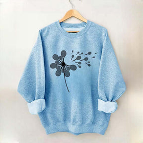 Dandelion Tennis Racket Minimalist Sweatshirt
