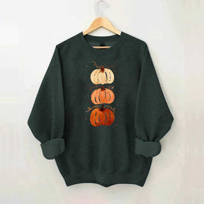 Watercolor Fall Pumpkin Harvest Sweatshirt