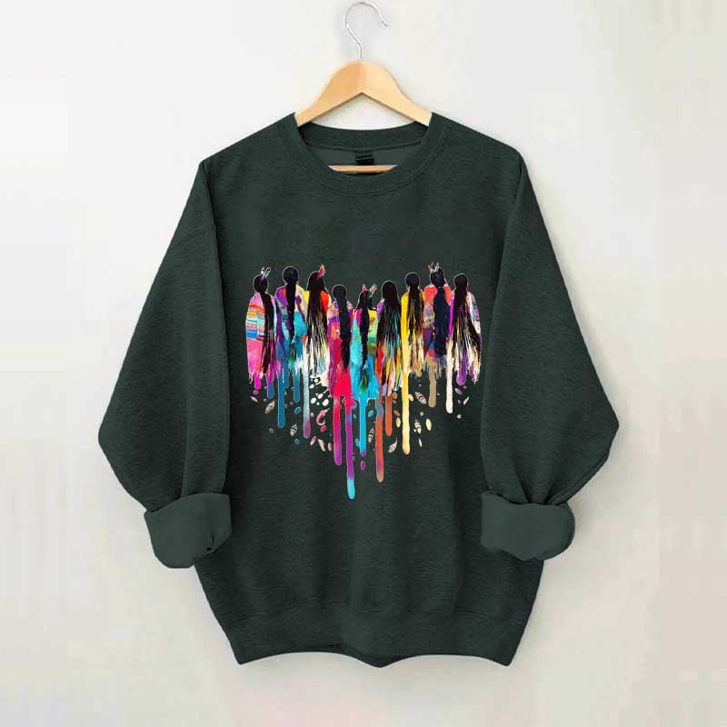 MMIW Feather Indigenous Pride Sweatshirt