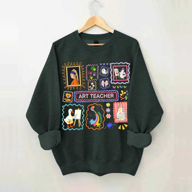 Funny Art Teacher Sweatshirt