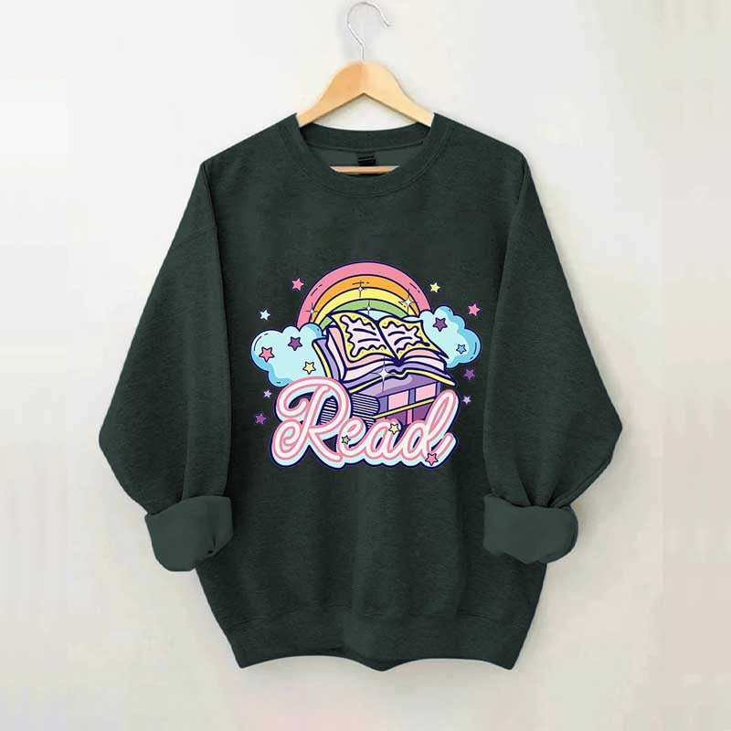 Rainbow School Book Lover Sweatshirt