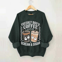 Freshly Boo'd Coffee: Served with Scream & Sugar Sweatshirt
