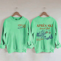 Retro Ski Lodge Warm Winter Sweatshirt