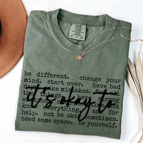 It's Okay Inspirational T-Shirt