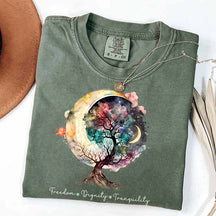 Freedom Dignity Tranquility Tree T-Shirt