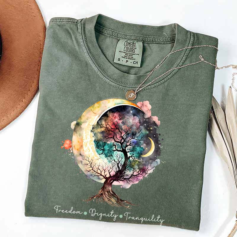 Freedom Dignity Tranquility Tree T-Shirt
