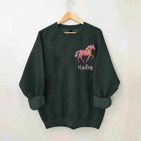 Custom Girl Horse Sweatshirt