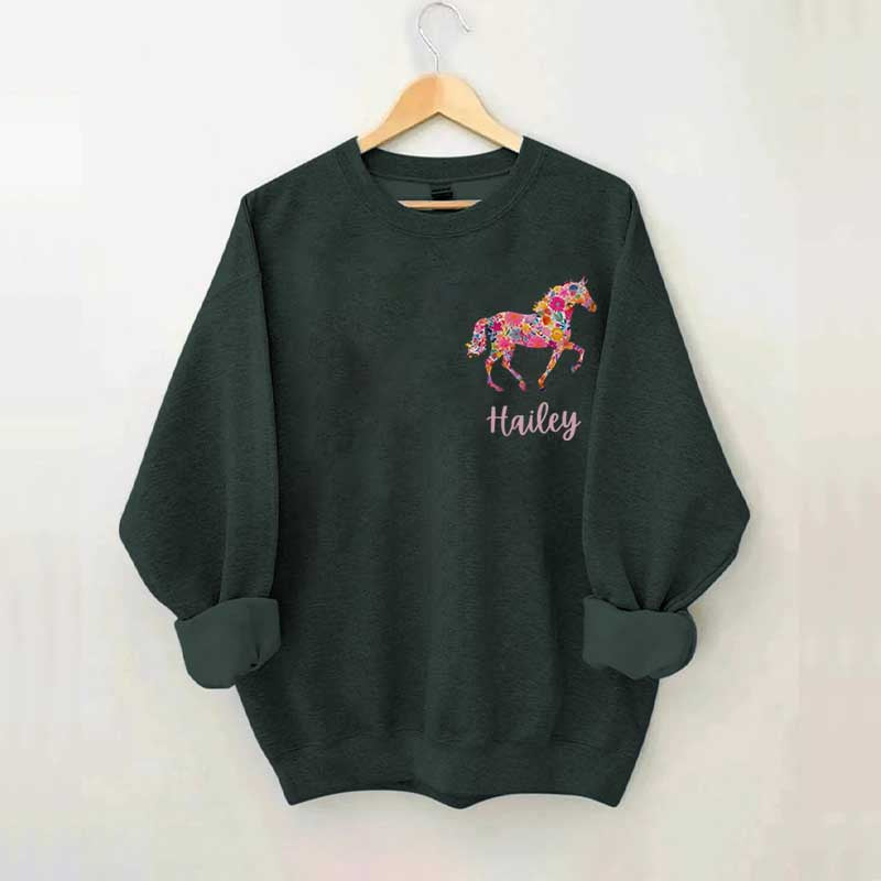 Custom Girl Horse Sweatshirt
