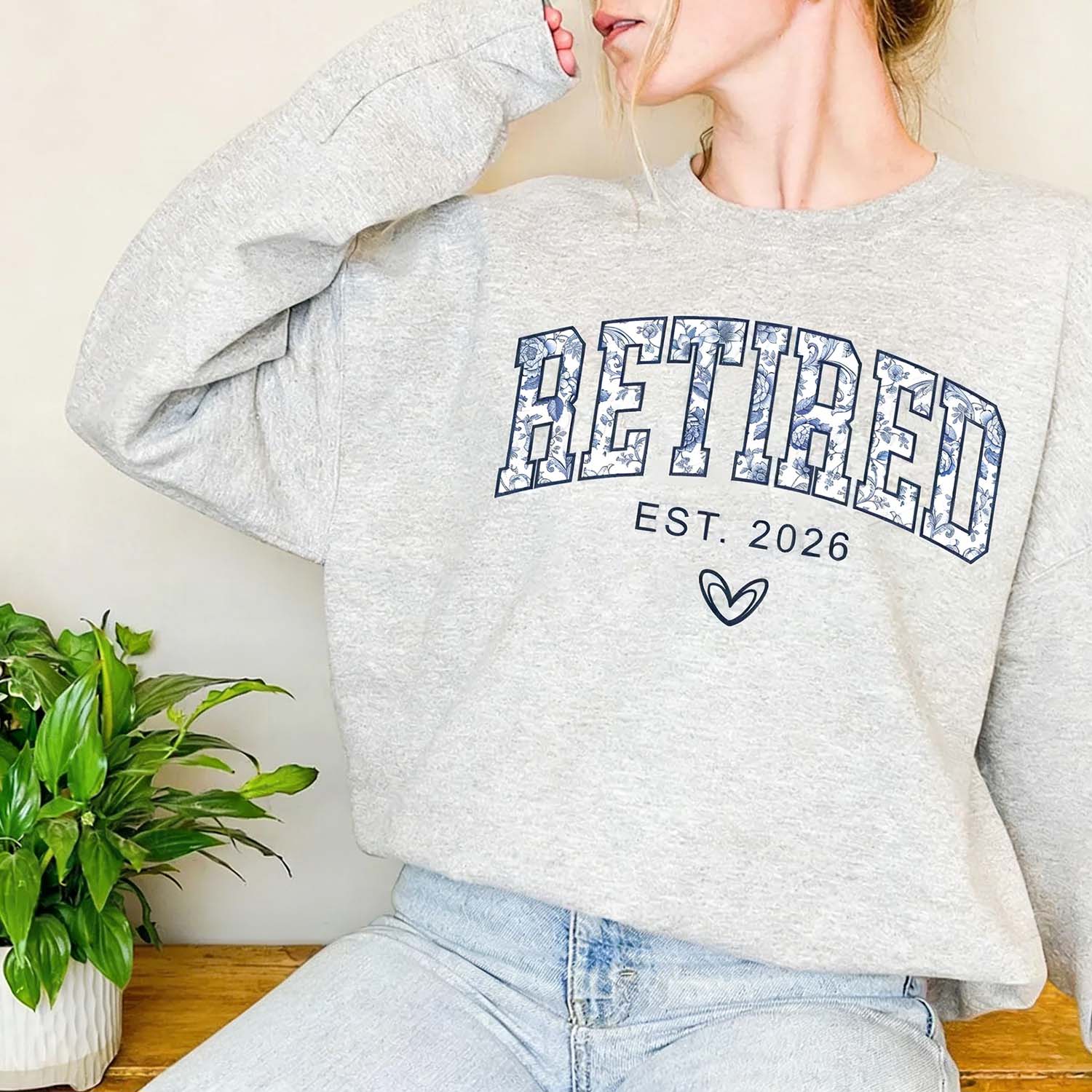 Floral Retired Est 2026 Sweatshirt