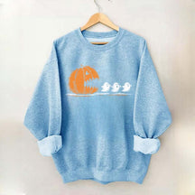 Halloween Pumpkin Eat Ghost Party Sweatshirt