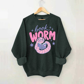 Book Worm Trendy Reading Sweatshirt