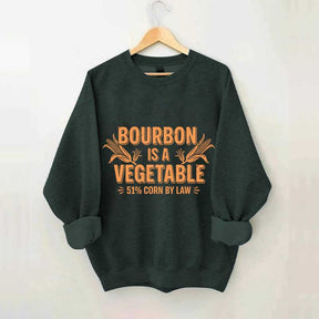 Funny Bourbon 51% Corn by Law Whiskey Sweatshirt