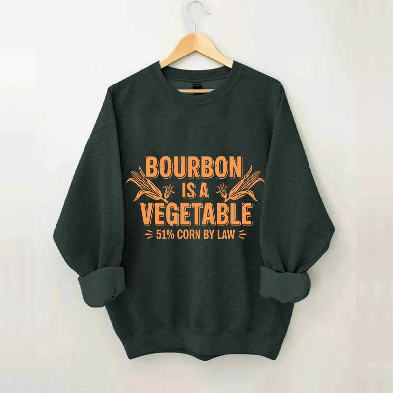 Funny Bourbon 51% Corn by Law Whiskey Sweatshirt