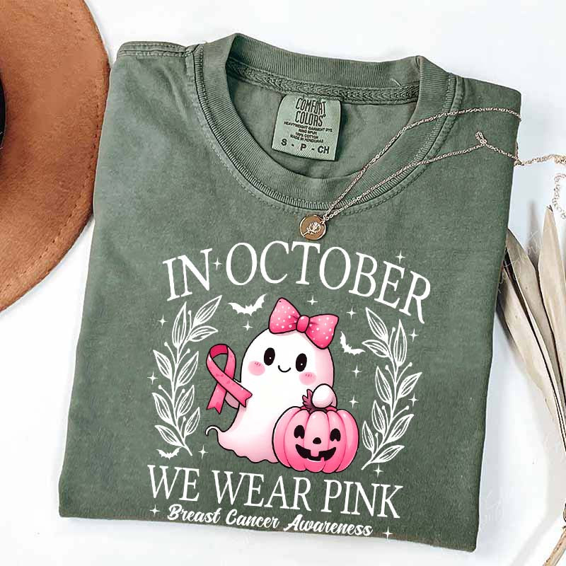 In October We Wear Pink Ghost T-Shirt