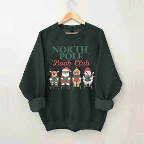 Retro Christmas Bookish Sweatshirt