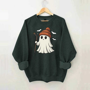 Fun Hockey Halloween Cute Ghost Sweatshirt