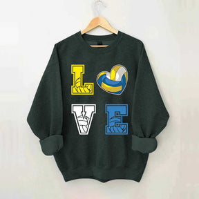 Heart I Love Volleyball Sweatshirt