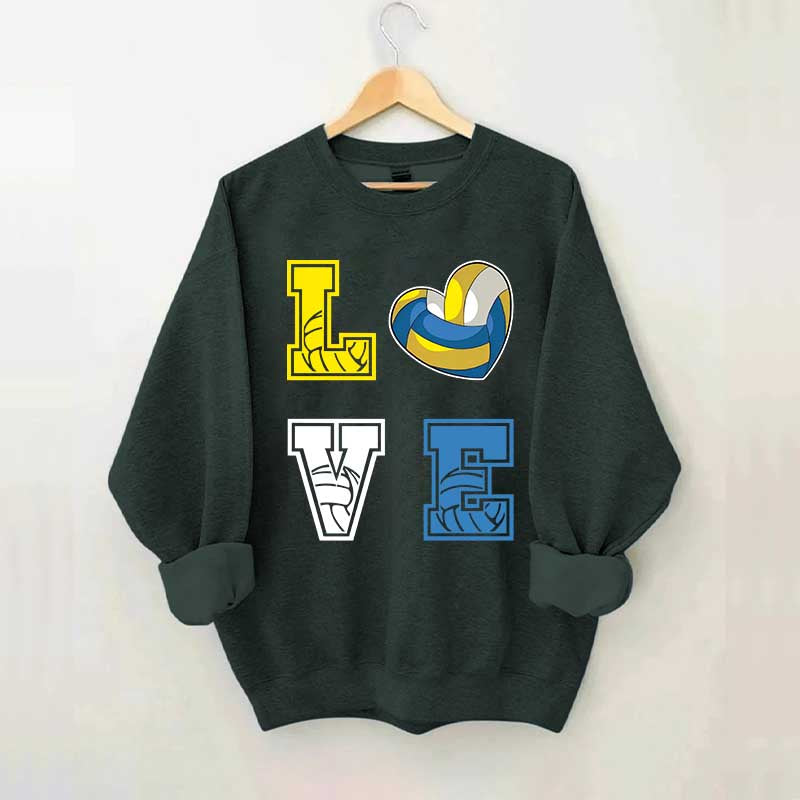 Heart I Love Volleyball Sweatshirt