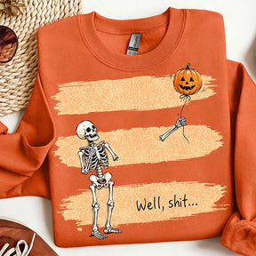 Funny Skeleton Lost Balloon Sweatshirt