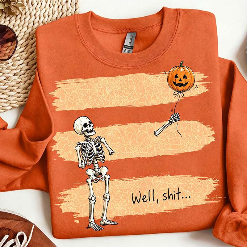 Funny Skeleton Lost Balloon Sweatshirt