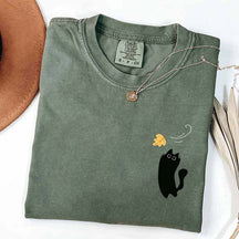 Black Cats Fall Cozy Cute T-Shirt