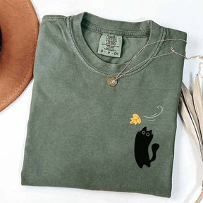 Black Cats Fall Cozy Cute T-Shirt