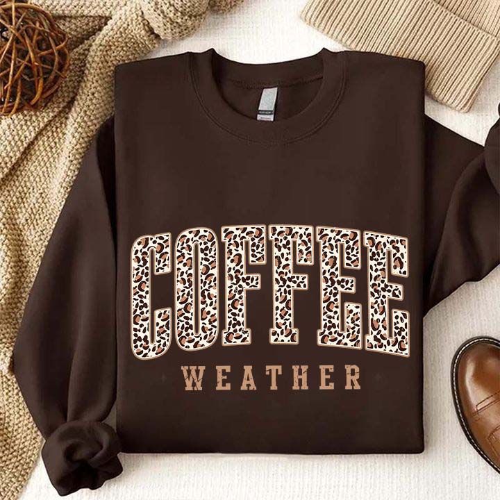 Retro Coffee Weather Lover Sweatshirt
