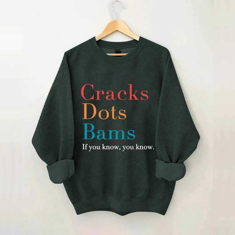 Cracks Dots Bams Sweatshirt