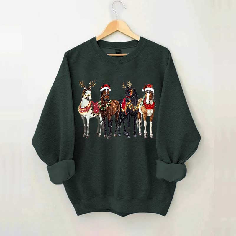 Horse Christmas Funny Sweatshirt