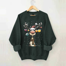 Cute Christmas Vintage Reindeer Sweatshirt