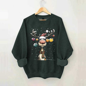Cute Christmas Vintage Reindeer Sweatshirt
