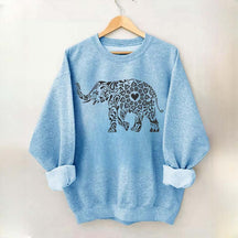 Elephant Floral Sweatshirt