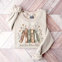 Just One More Chapter Retro Flowers Sweatshirt