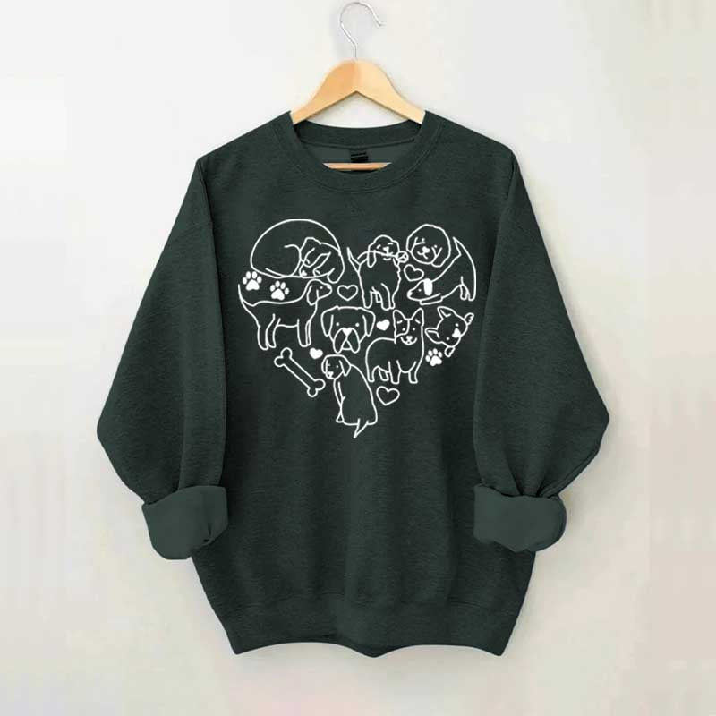 Dog Heart Lover Sweatshirt