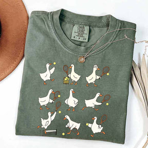 Cute Goose Tennis Sports T-Shirt