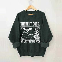 Skeleton Bat Spooky Halloween Sweatshirt