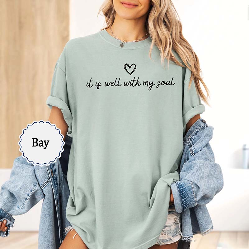 It Is Well With My Soul Minimalist Religious T-Shirt