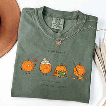 Pumpkins on Their Way to Spice the Latte Graphic T-Shirt