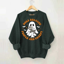 Dogs Because People Are Creepy Cute Sweatshirt