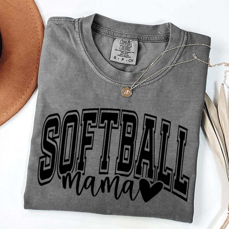 Softball Mama Comfort Color T-Shirt