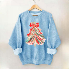 Red Bow Christmas Tree Sweatshirt