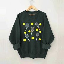 Tennis Balls & Tennis Racquets Sweatshirt