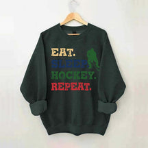 Eat Sleep Hockey Repeat Sweatshirt