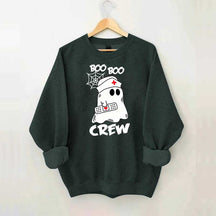 Cute Halloween Boo Crew Nurse Sweatshirt