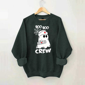 Cute Halloween Boo Crew Nurse Sweatshirt