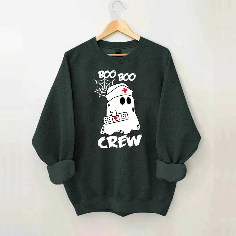 Cute Halloween Boo Crew Nurse Sweatshirt