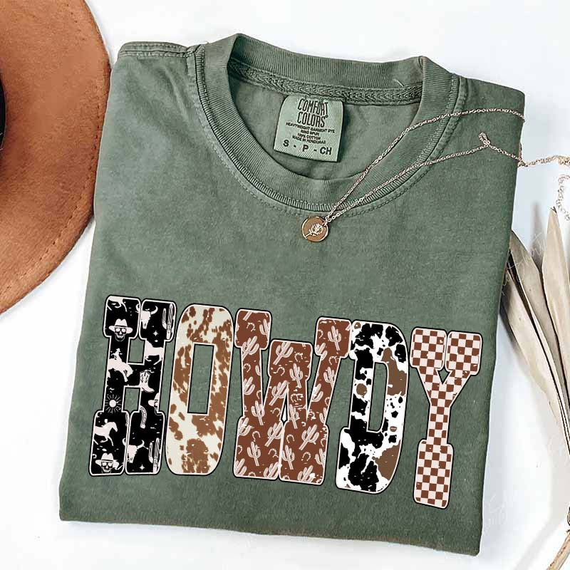 Comfort Colors Howdy Cowgirl Cute T-Shirt