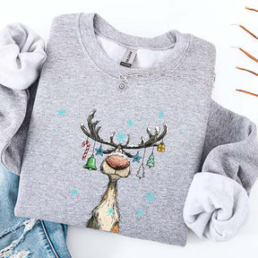 Vintage Reindeer Cute Christmas Sweatshirt