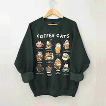 Coffee Cats Caffeine Club Sweatshirt