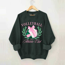 Coquette Bow Volleyball Preppy Sweatshirt